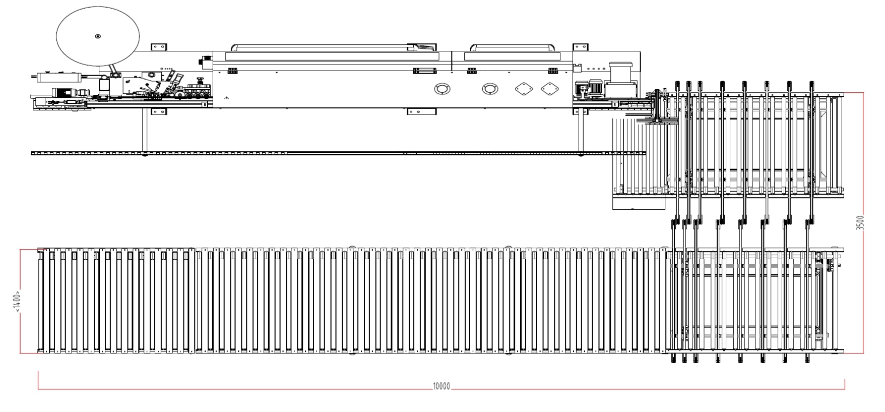 Single edge-bander roller return system